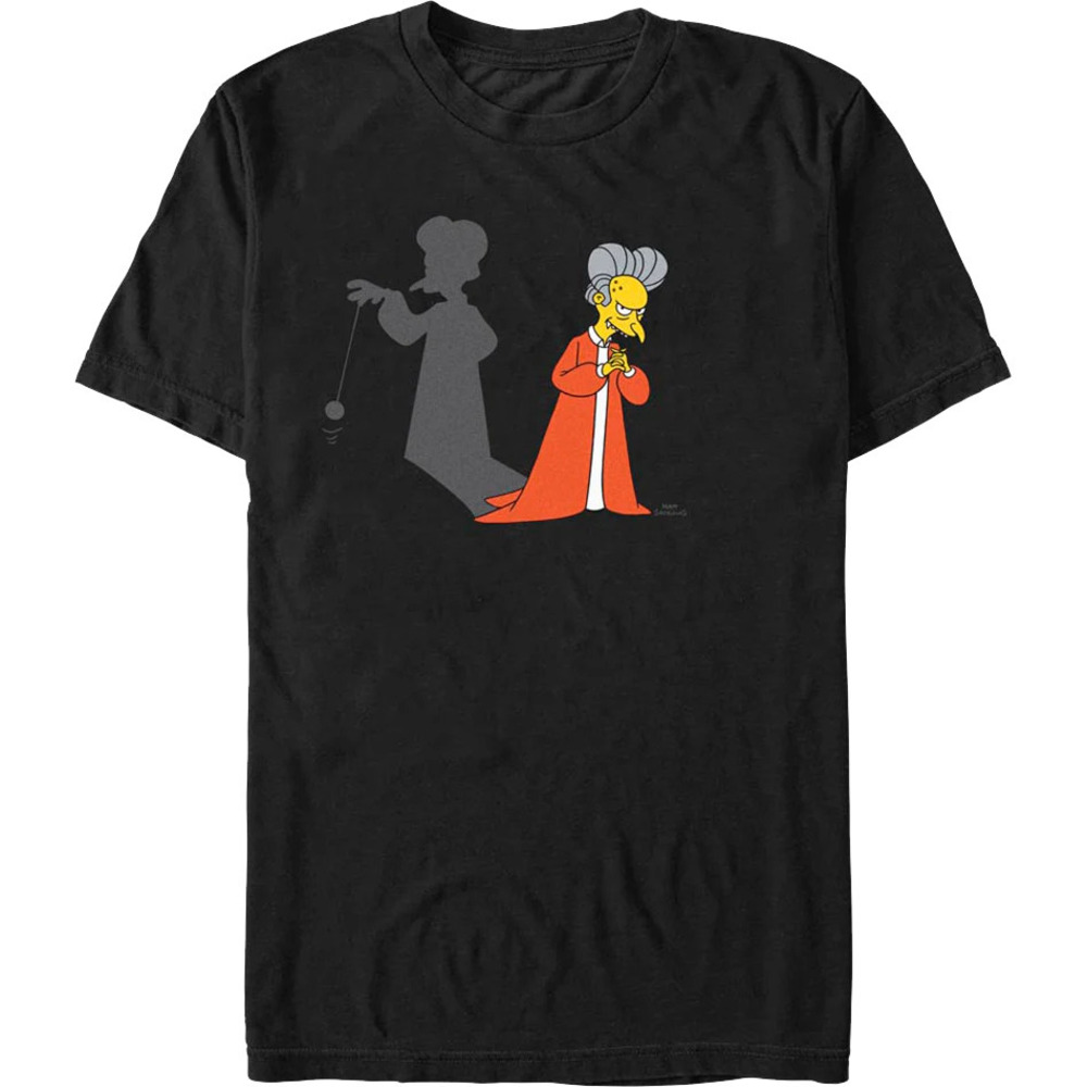 Count Burns Shadow The Simpsons Tshirt